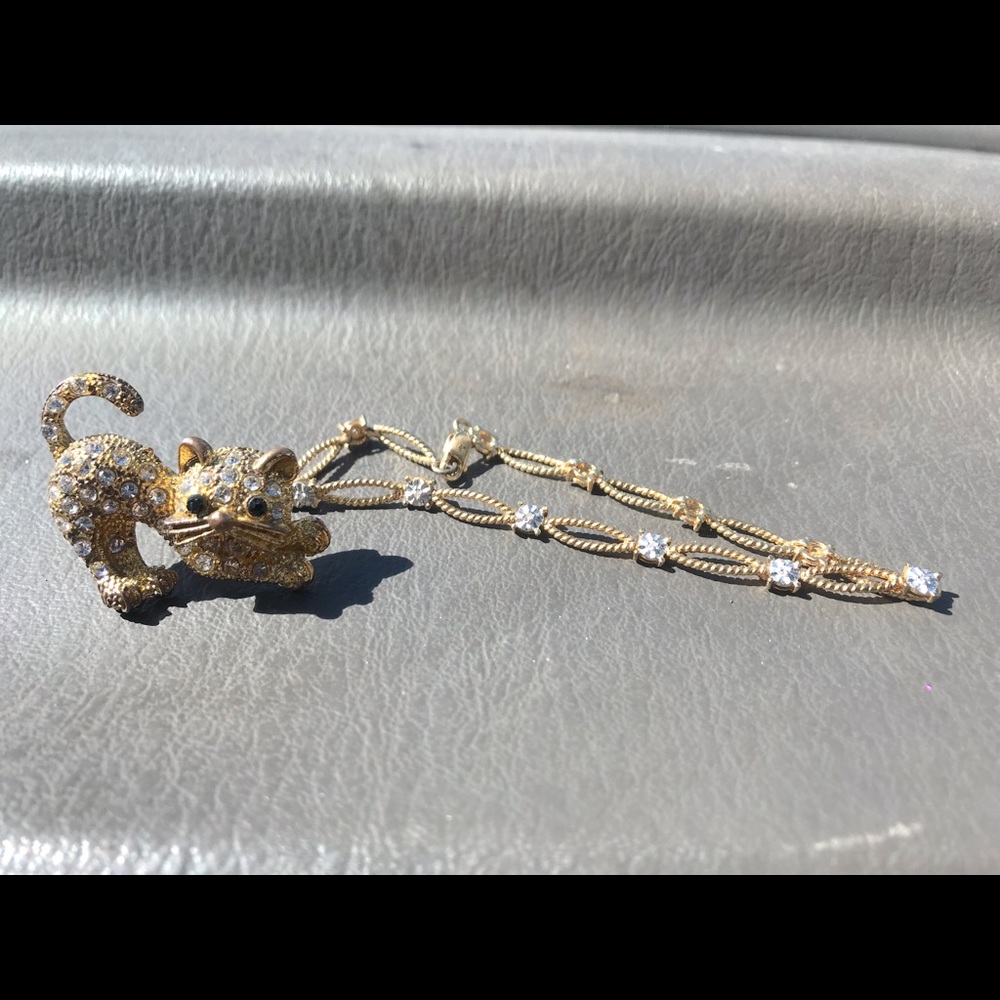 Gold Kitten Bracelet